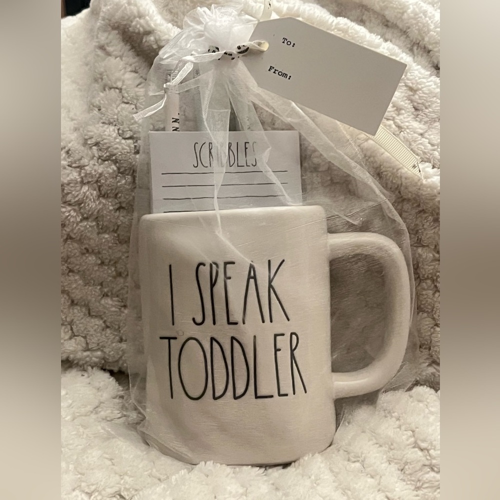 Rae Dunn I Speak Toddler Mug Set